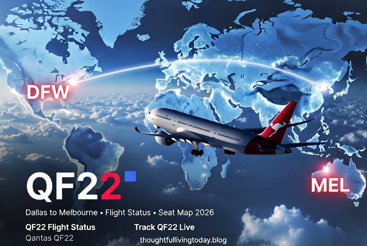 QF22 Flight Status: Dallas to Melbourne Guide & Seat Map (2026)