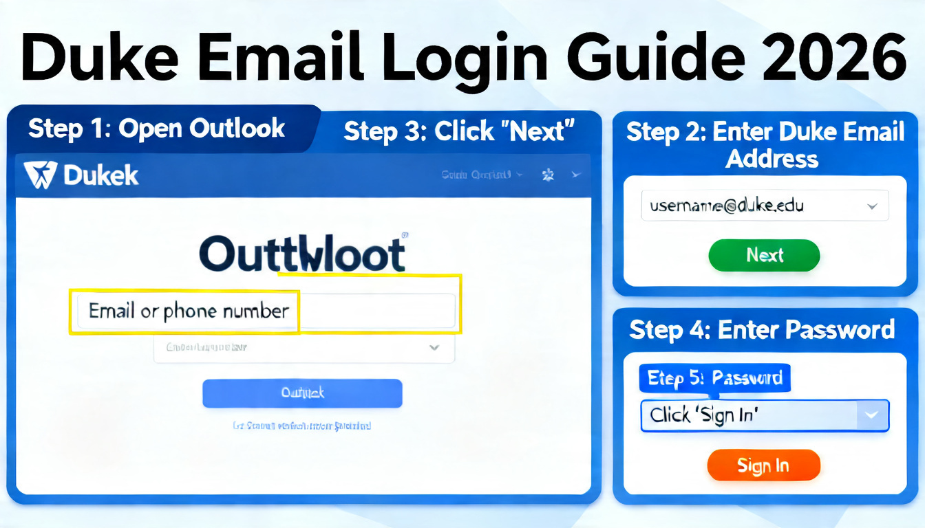 Duke Email Login Guide 2026: Access Outlook, Office 365 & My Duke Mail