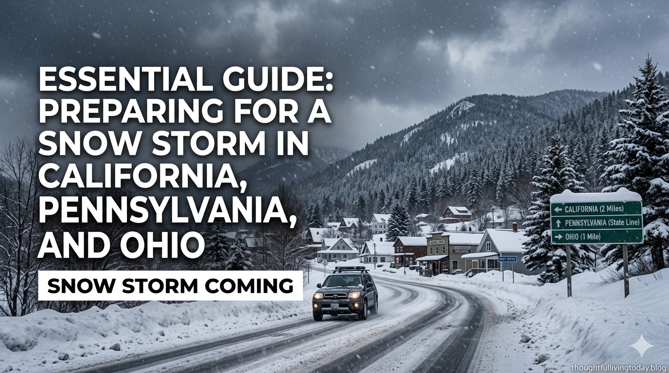 Essential Guide: Preparing for a Snow Storm in California, Pennsylvania, and Ohio